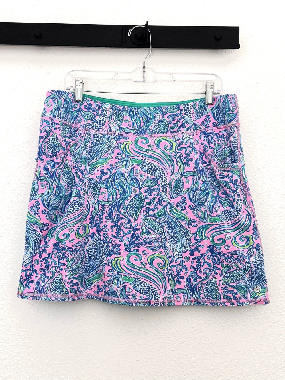 Lilly Pulitzer Luxletic Skort in We Mermaid It Print Size XL